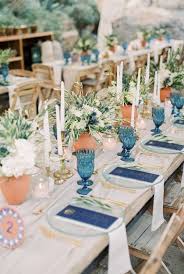 Elegant Australian Wedding In Greece Orthodox Wedding Wedding Table Centerpieces Greece Wedding