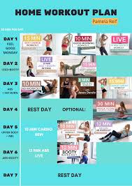 We would like to show you a description here but the site won't allow us. Pamela Reif Weekly Home Workout Plan