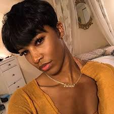 Those who have short hair can start dreading their hair even. Amazon Com Entranced Styles Short Wigs Brazilian Human Hair Pixie Cut Wigs For Black Women Boy Cut Wigs With Bangs Natural Color Can Be Dyed Beauty