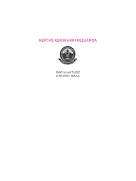 Seperti umumnya kertas dalam paradigma sebuah lembaran putih yang berukuran persegi panjang dengan gramatur 60/70/80. Kertas Kerja Hari Keluarga