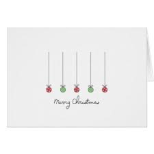 Minimalist Merry Christmas Card Zazzle Com Christmas Cards Drawing Cute Christmas Cards Painted Christmas Cards