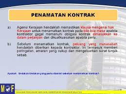 Berikut merupakan senarai jabatan dan agensi kerajaan malaysia. Pengurusan Dan Pentadbiran Kontrak Bahagian Perolehan Kerajaan Kementerian