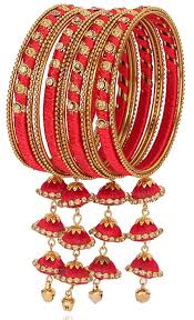 Firozabad Glass Is Famous For Bangles That Is Originated From Firozabad Has Been Producing Glass Bangles For More T Bridal Bangles Bangle Set Thread Bangles