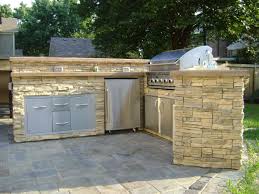 Outdoor stone fireplace & kitchen kits. Cheap Outdoor Kitchen Ideas Hgtv