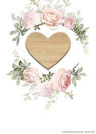 Free Printable Circle Heart Wedding Invitation Templates Heart Wedding Invitations Free Printable Wedding Invitations Wedding Invitation Templates