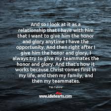 Timothy richard tebow is an american professional baseball outfielder in the new york mets organization and a former professional american football player who played three seasons in the national football league. Tim Tebow Quotes Page 2 Idlehearts