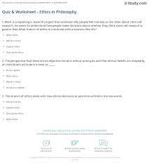 4 popeye has four nephews: Quiz Worksheet Ethics In Philosophy Study Com