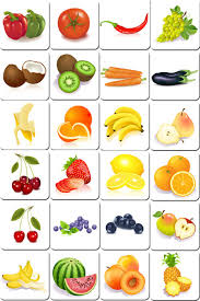 Free Printable Memory Game Fruits For Kids Printable Flash Cards Food Flashcards
