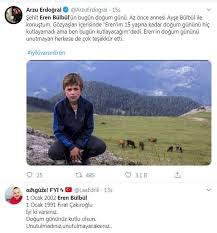 > > maçka ilçesindeki terör saldırında şehit düşen eren bülbül, 3 yıl önce çamlıdüz yaylası´nda çobanlık yaptığı sırada bölgeyi ziyarete. Turkiye Halk Dusmani Teroristlerin Oldurdugu 15 Yasindaki Eren Bulbul Un Mesajini Konustu Sehitler Olmez Sehit Haber Sitesi