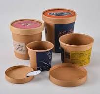 Kraft Ice Cream Tub (Paper Lid & Spoon) - Buy Kraft Ice ...