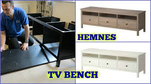 Ikea Hemnes Tv Bench Assembly Youtube The measurements should be less than those of the tv furniture.care instructions wipe clean using a damp cloth and a mild cleaner.