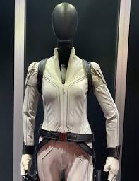 Black Widow White Leather Jacket