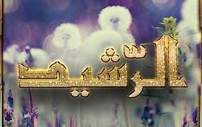 تصاميم طبيعي زهر مع اسم من اسماء الله الحسنى بعنوان الرشيد design rainbow cloudy wither with a name of allah alrashid our god now d beautiful names of allah film strip photo l