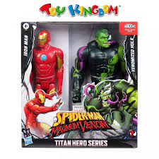Toys unboxing puppet steve leg0's: Marvel Spider Man Maximum Venom Titan Hero Series Iron Man And Venomized Hulk Action Figure For Boys Lazada Ph