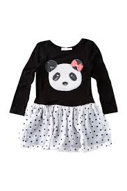 Pinc Premium Drop Waist Panda Dress Little Girls Nordstrom Rack