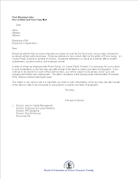 First Warning Letter For Exhaustive Leave Templates At Allbusinesstemplates Com
