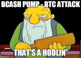 Right now, the meme/btc exchange rate is 0.0000016. Meme Simpsons Bcash Pump Btc Attack That S A Hodlin Bitcoin