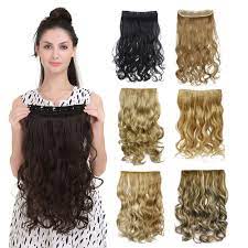 50 Colors Curly Clip In Hair Extension Women Natural Synthetic Hairpiece Hair Style Wavy Curl Clip On Hair Clip In Hair Extensions Wavy Curls Hair Styles