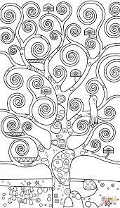 Coloriage - L'arbre de la vie de Gustav Klimt | Coloriages à imprimer  gratuits