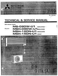 Read the 1 safety precautions section carefully to ensure proper installation. Mitsubishi Msh 18rv Service Manual Manualzz