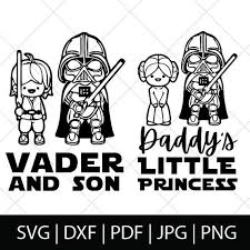 Star Wars Svg Star Wars Shirt Daddys Little Princess Etsy Vader And Son Star Wars Dad Star Wars Baby Gift