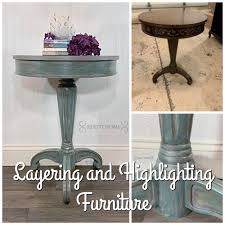 Layering And Highlighting Furniture With Chalk Acrylic Paint Shabby Paints Furniture Painting Techniques Shabby Paints Diy Outdoor Furniture