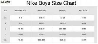 Nike Kids Size Chart