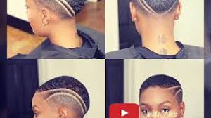 The golden blonde hair color really gives it that added flair. Short Haircuts For Black Women Fade Cuts For Black Ladies 2018 2019 Youtube