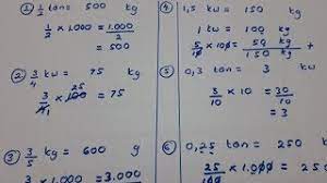 Berat daging ternyata kue tart. Menghitung Satuan Berat Matematika Kelas 4 Sd Youtube