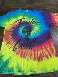 Taylor Caniff Size M Tie Dye Graphic Long Sleeve T-Shirt Tee Youtube Merch  Tour | eBay