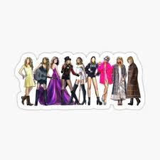 Taylor swift folklore inspired sticker pack! Taylor Swift Eras Stickers Redbubble