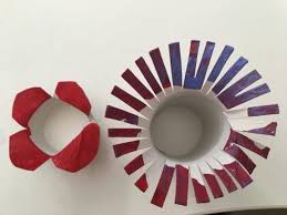 Stempeln Mit Kleinkindern Wir Stempeln Blumen Mit Papprollen Kinder Basteln Papier Basteln Mit Papier Tiere Basteln Mit Papier