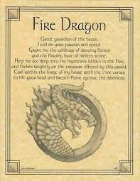 Fire Dragon Parchment Page For Book Of Shadows Altars Fire Dragon Book Of Shadows Dragon
