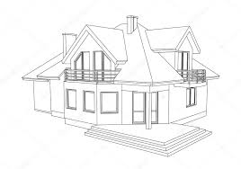 Indir Bir Ev Cizimi Stok Illustrasyon 4167883 Mimari Cizim Taslaklari Cizim Mimari Cizimler