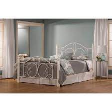 Queen Ruby Bed With Rails White Hillsdale Furniture In 2021 Hillsdale Furniture Wood Bed Set Full Bedding Sets