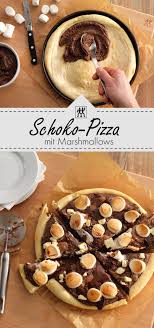 Susse Schoko Pizza Unendlich Viele Moglichkeiten Beim Belegen Wir Haben Uns Fur Marshmallows Entschieden Schoki Pi Pizza Schokoladen Creme Schokoladencreme