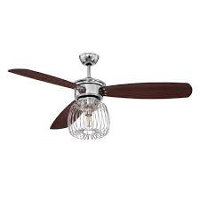 The ellington morrow bay is a 56 ceiling fan that is rated for indoor. Ellington Lark Lighting Collection 54 Ceiling Fan With Integrated Light Kit In Chrome With Dark Walnut Flat Black Blades Craftmade Lar54ch3