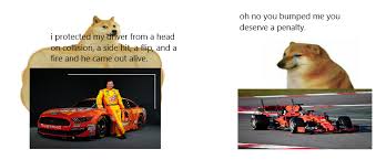 There are other sporting events held earlier on super sunday that wrap up hours before the super bowl's 6:30 p.m. Nascar Vs F1 Nascarmemes