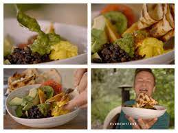Jamie Oliver Comfort Food Huevos Rancheros Delicious Fresh And Easy Breakfast Mixed Tomatoes Seas Jamie Oliver Comfort Food Comfort Food Healthy Breakfast