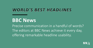 It is located below the title and has a task: World S Best Headlines Bbc News
