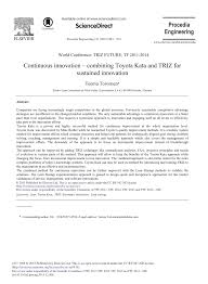 We did not find results for: Pdf Continuous Innovation Combining Toyota Kata And Triz For Sustained Innovation