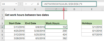 That makes 2,080 hours in a typical work year. Excel Get Work Hours Between Two Dates
