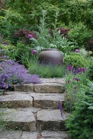 Suncatcher Portfolio Mosaic Gardens Landscape Garden Design And Construction In Eugene Oregon Garden Stairs Garden Steps Deer Garden