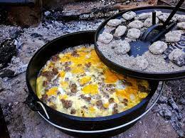 Shenandoah Camping Campfire Breakfast Recipe Campfire Breakfast Dutch Oven Cooking Dutch Oven Breakfast