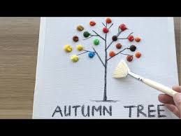 Daily Challenge 10 Acrylic Easy Autumn Tree Landscape Painting Youtube Abstract Art Paintings Acrylics Autumn Trees Abstract Art Painting