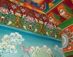 Tibetan Decorative Wall Painting Temple Wall Art Wall Painting Decor Wall Painting