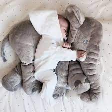 Pin By Maaike On Kids And Baby S Clothes And Accessories Elephant Plush Elephant Plush Toy Baby Pillows