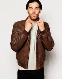United Colors Of Benetton Men S Leather Bomber Jacket Brown Size Xl Chest 42 44 Mens Leather Bomber Jacket Bomber Jacket Leather Bomber Jacket