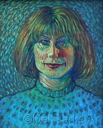 Vicki in the Style of Van Gogh" (Original art by Del Park's Art)