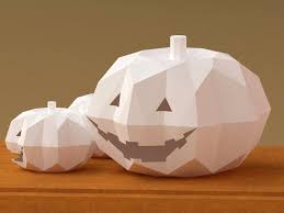 Halloween Jack O Lantern 3d Paper Model Pattern Halloween Jack O Lanterns Pumpkin Halloween Decorations 3d Paper